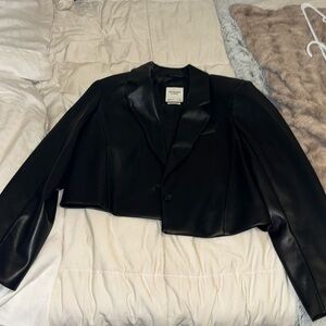 Brand new Abercrombie vegan leather jacket